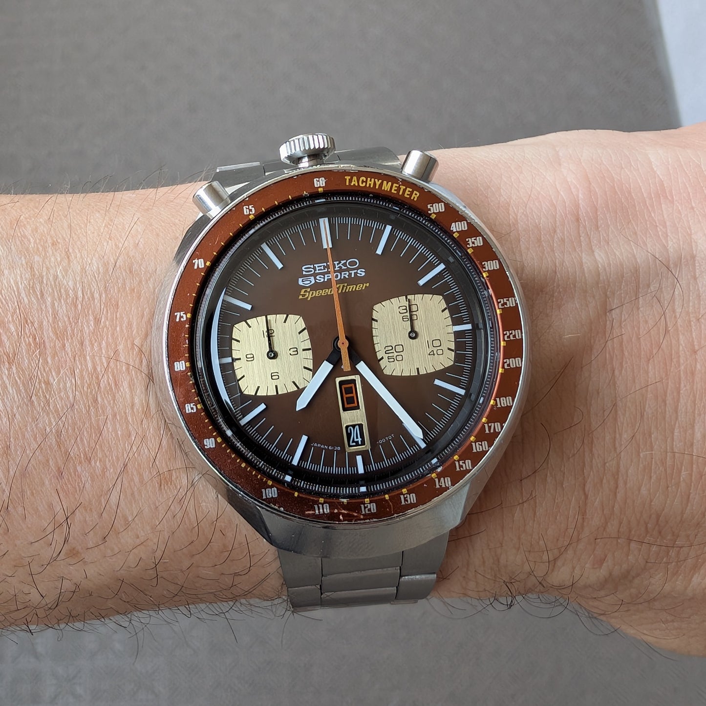 1976 Seiko "BullHead" SpeedTimer 6138-0040