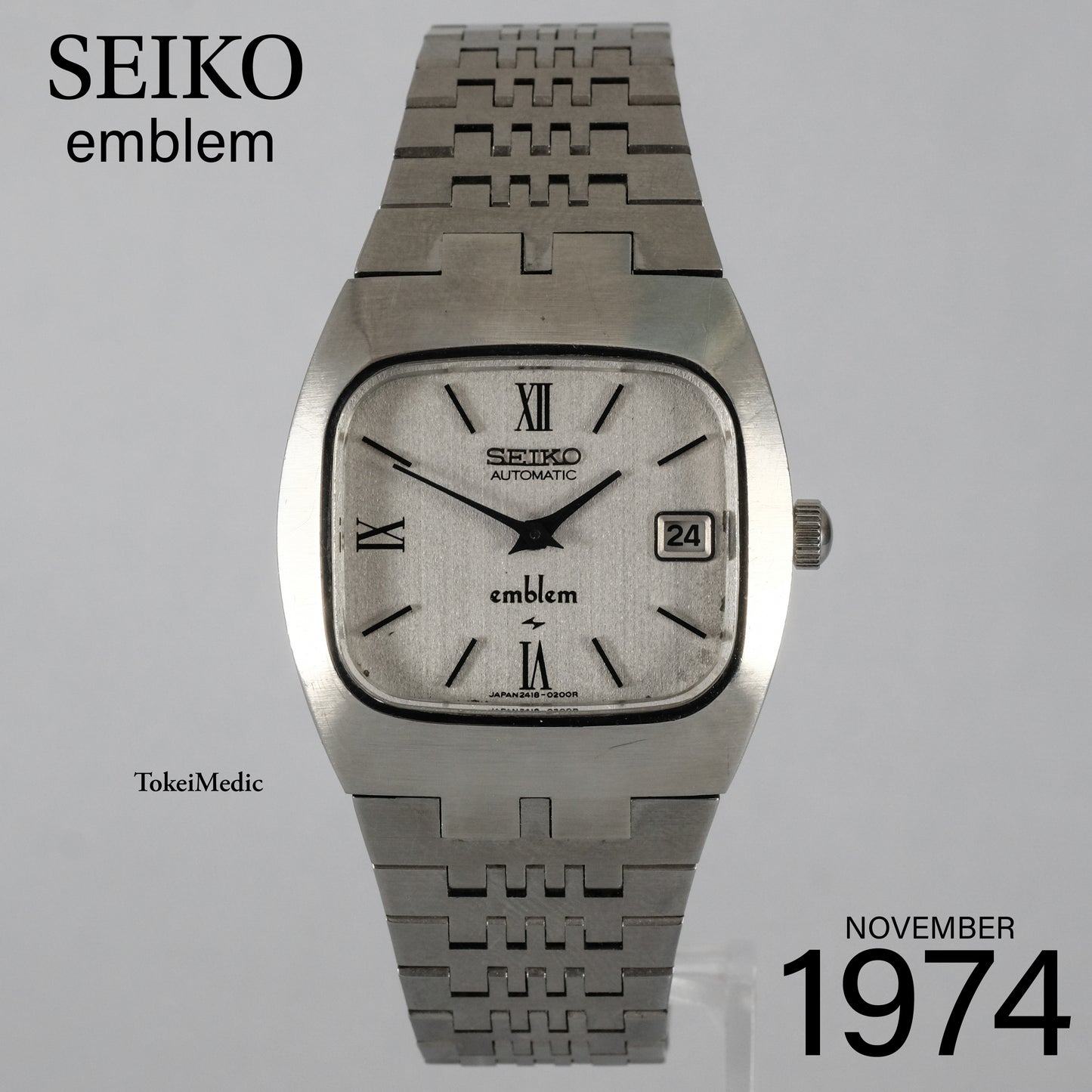 1974 Seiko Emblem 2418-3020