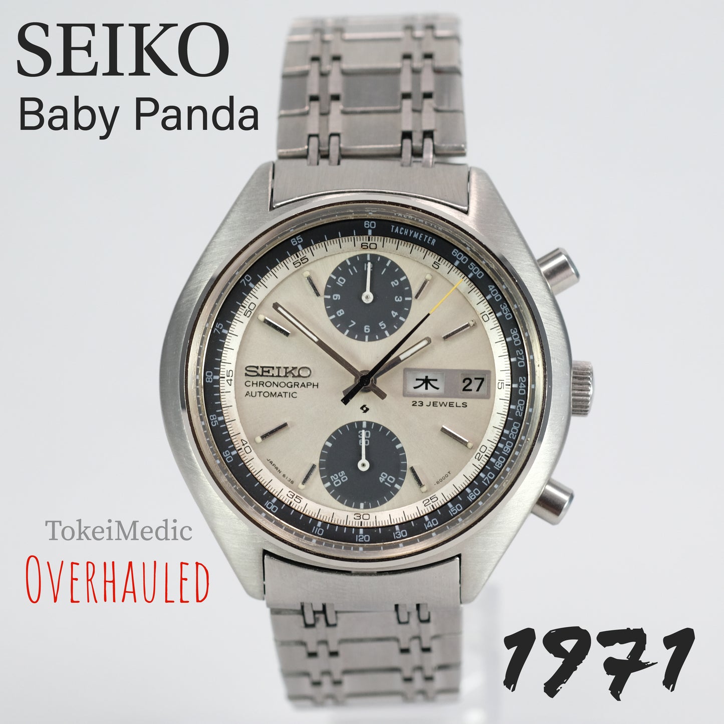 1971 Seiko Chronograph "Baby Panda" 6138-8000