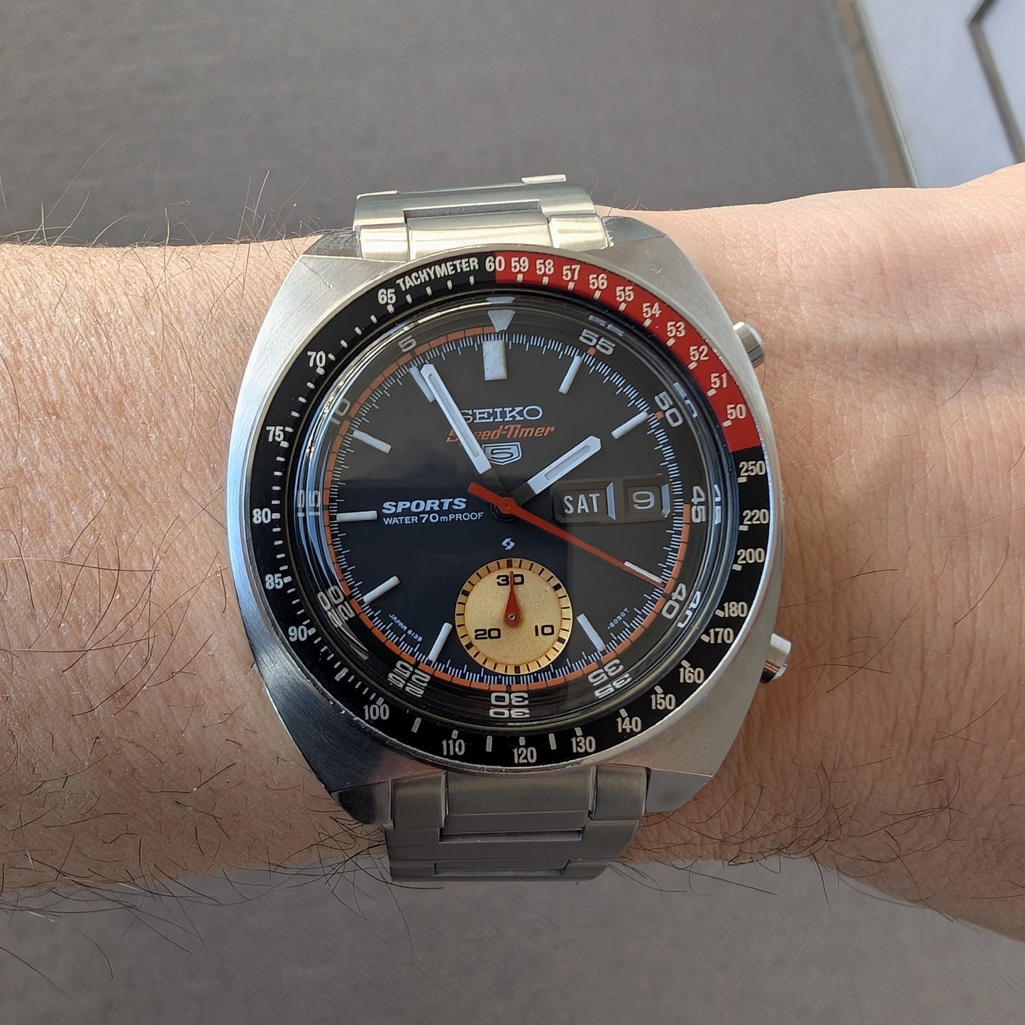 1970 Seiko 5 Sports SpeedTimer "Coke" 6139-6031