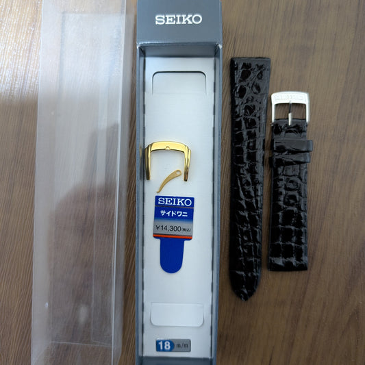 Seiko crocodile strap DA30 with GS buckle