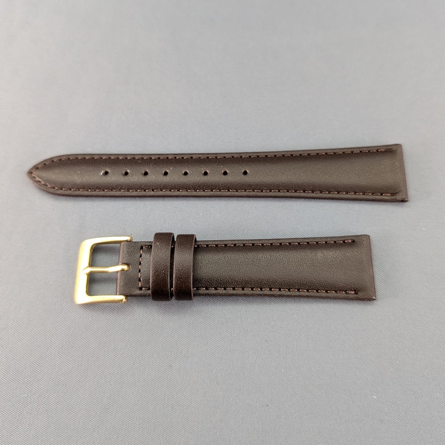 Seiko DX64, 18mm brown cowhide leather strap