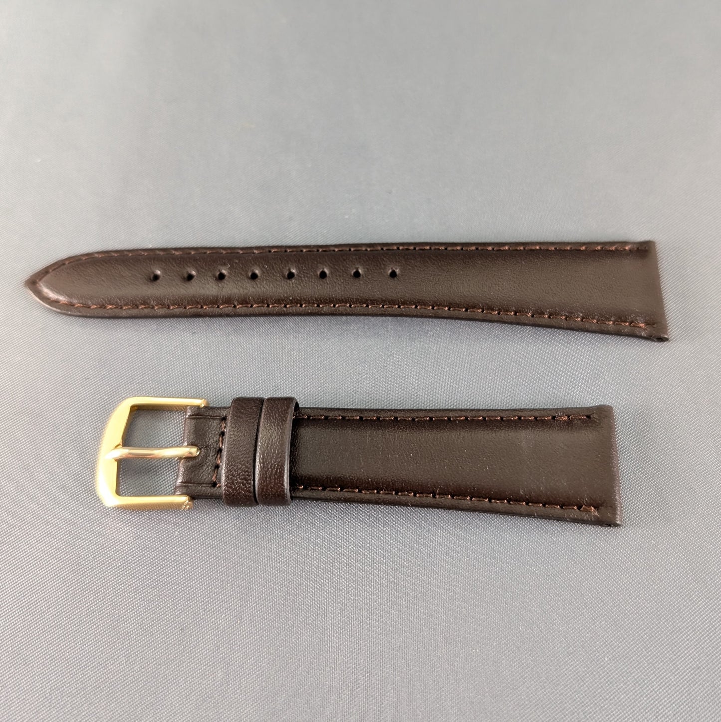 Seiko DX65, 19mm brown cowhide leather strap