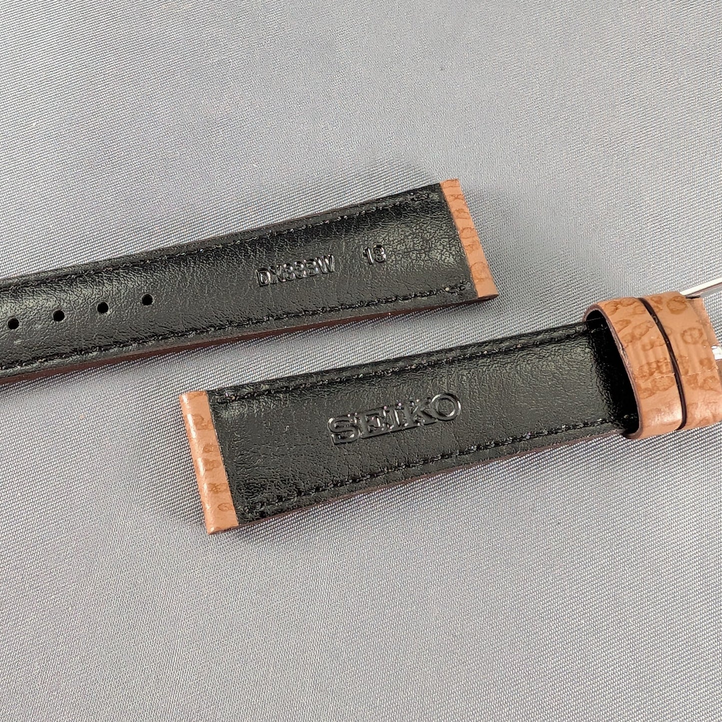 Seiko DX88, 18mm tan cowhide leather strap