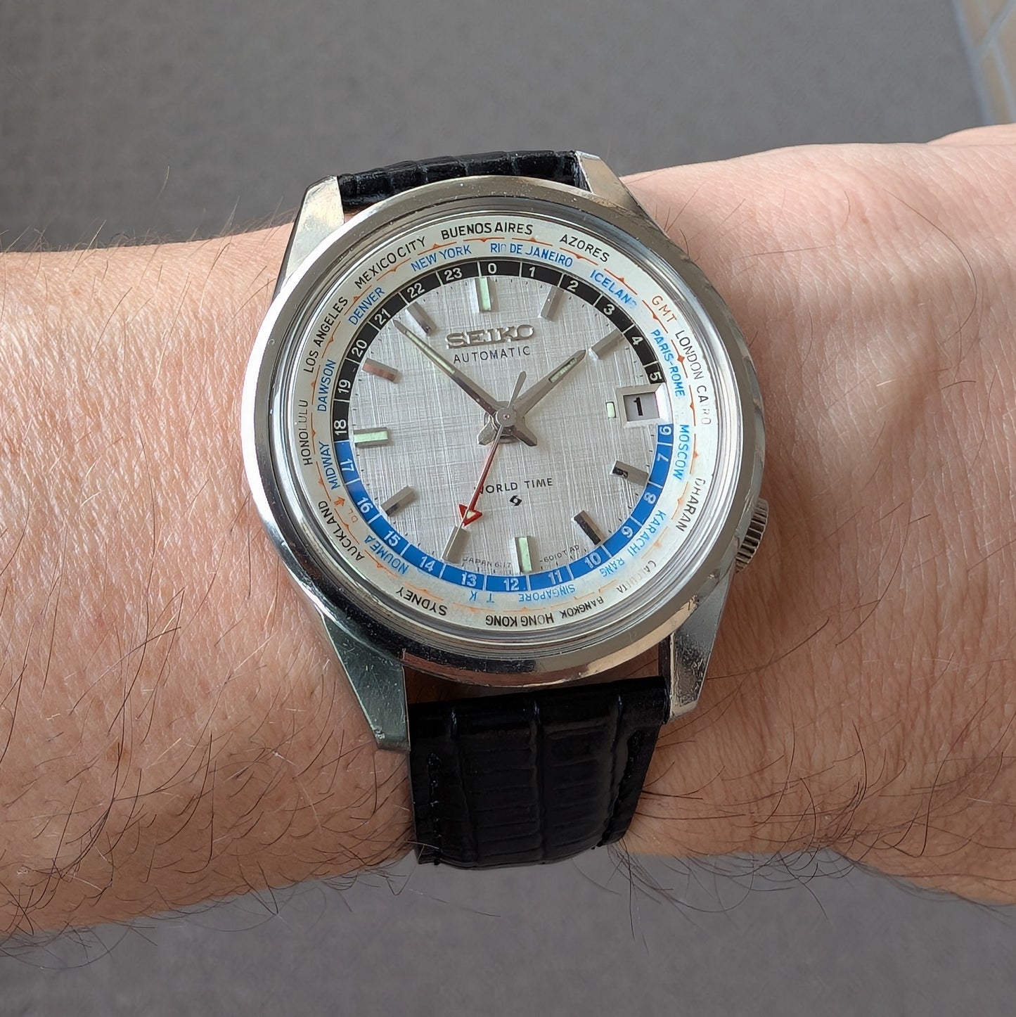 1968 Seiko World Time "Error bezel" 6117-6010