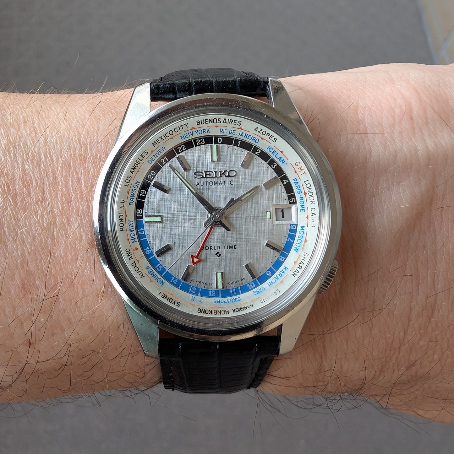 1968 Seiko World Time "Error bezel" 6117-6010