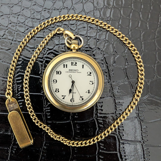 1989 Seiko Spirit Pocket Watch 5S21-0A20