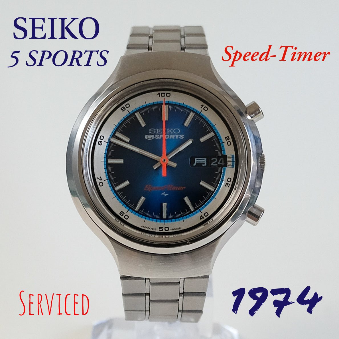 1974 Seiko 5 Sports Speed-Timer 7015-8000