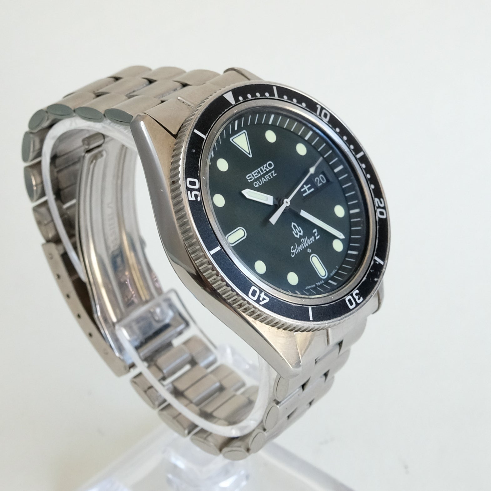 SEIKO SILVER WAVE Z 7546-6060メンズクォーツウォッチsilverwave